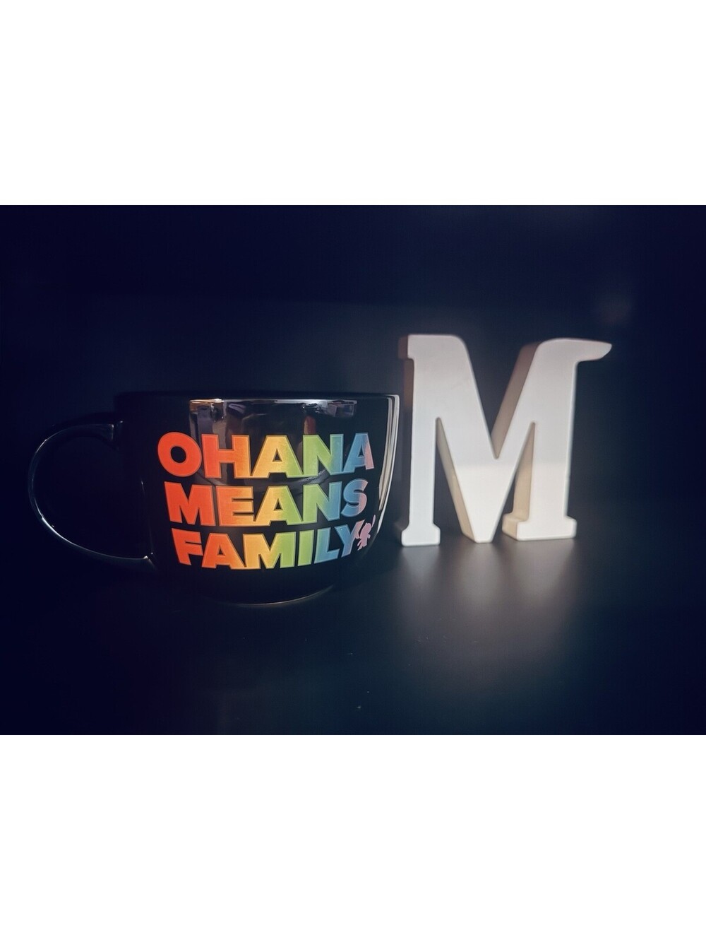 Disney Pride Stitch Ohana Mean Family 24oz Ceramic Soup Mug